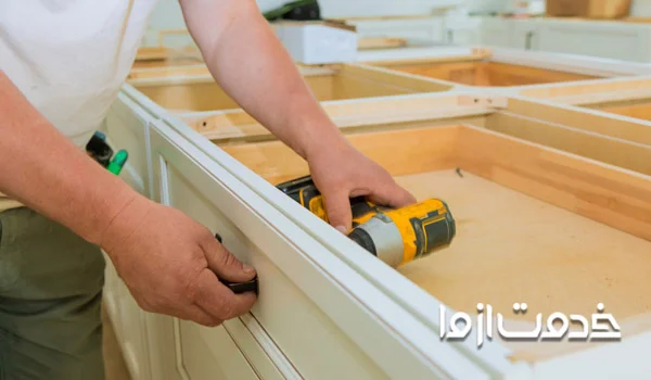 نصب دستگیره کابینت