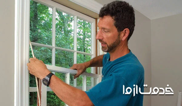 طرز نصب توری پنجره دوجداره
