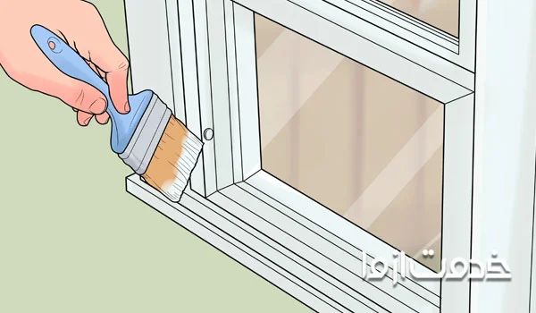 نحوه نصب چسب توری پنجره