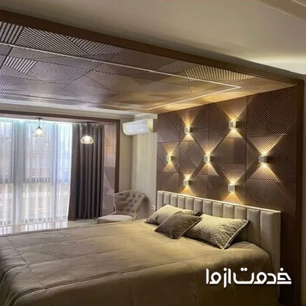 اواع طراحی کناف اتاق خواب زن و شوهر