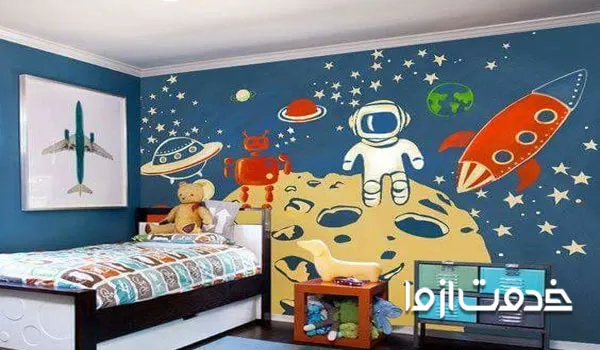 طرح جدید کناف اتاق خواب پسران