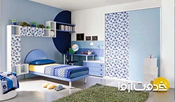 انواع طرح مدرن کناف اتاق خواب پسرانه