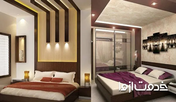 مدل کناف اتاق خواب زن و شوهر