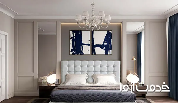 طرح مدرن کناف اتاق خواب عروس