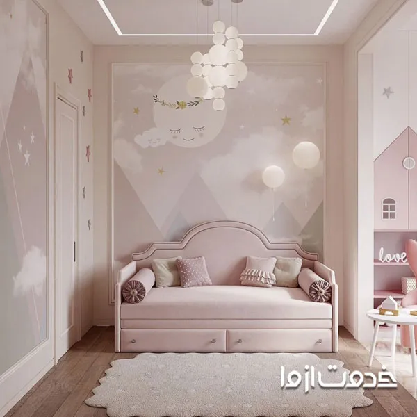 مدل طراحی اتاق خواب دخترانه