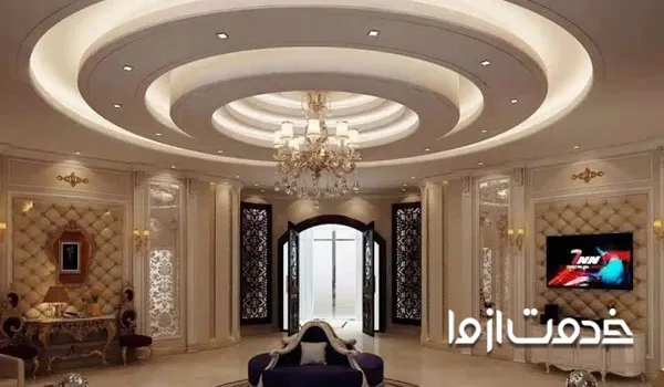 انواع مدل کناف سقف پذیرایی شیک و جدید