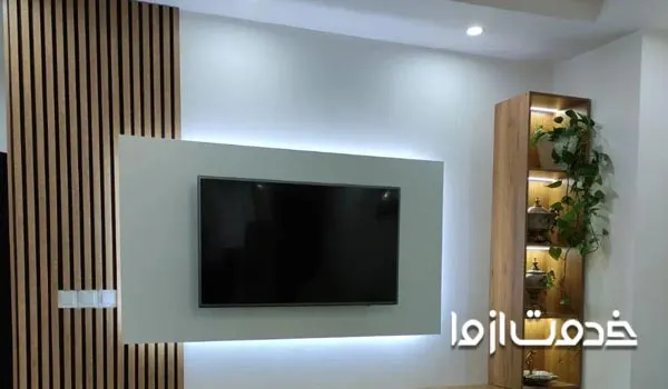 نور مخفی کناف پشت تلویزیون