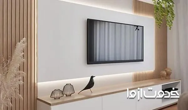 انواع کناف پشت تلویزیون مدرن