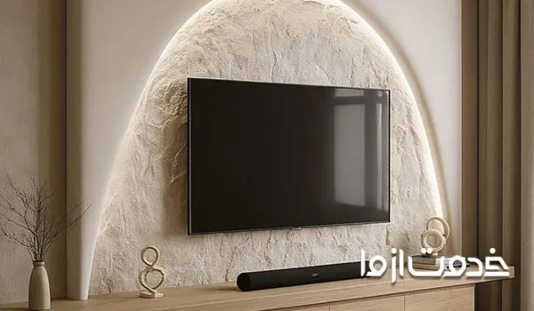 مدل آنتیک کناف پشت تلویزیون جدید
