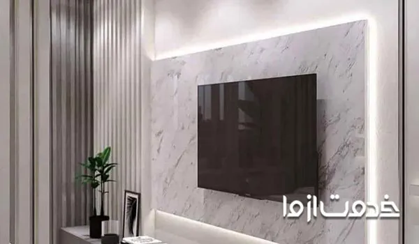 ایده های کاربردی کناف پشت تلویزیون