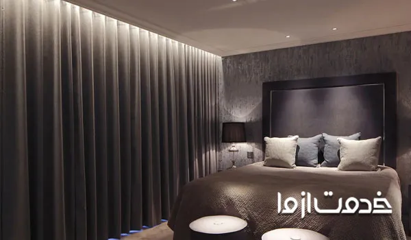 نقش پرده در دکور اتاق خواب