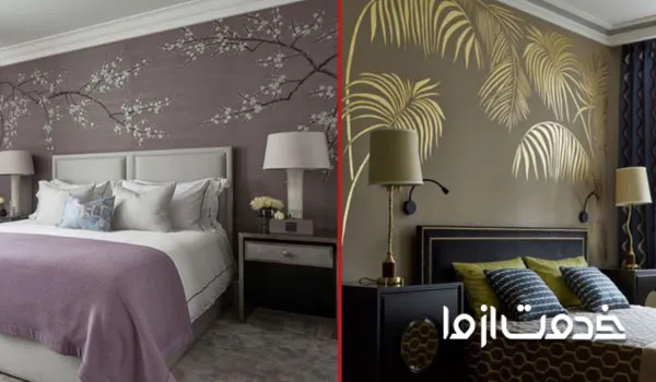 ایده کاغذ دیواری دکور اتاق خواب