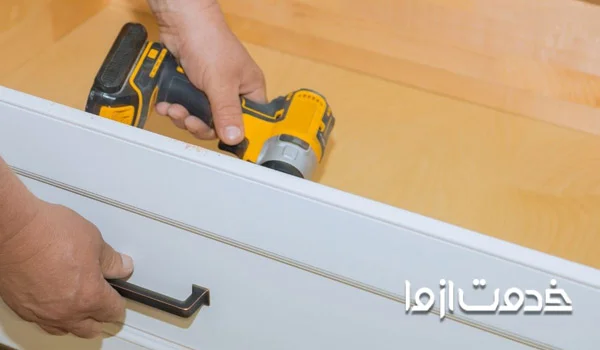 روش نصب دستگیره کابینت