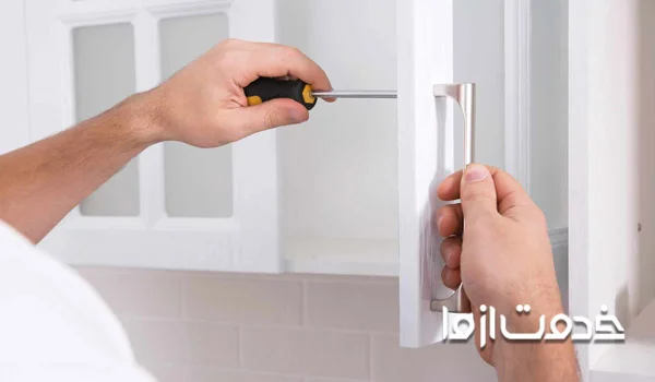 بهترین روش نصب دستگیره کابینت