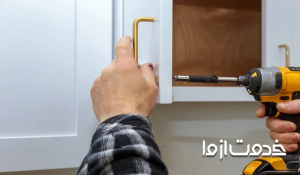 نحوه نصب دستگیره کابینت دوپیچ