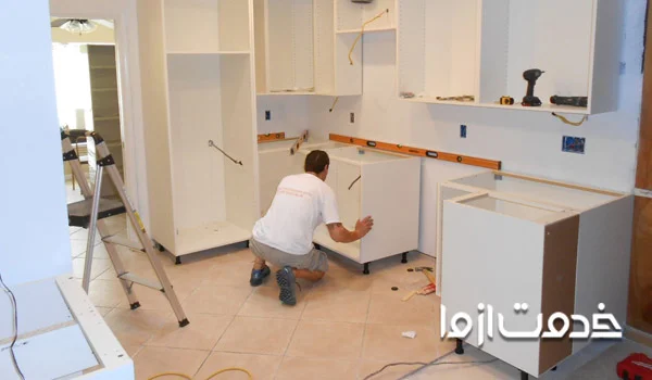 نصب کابینت آماده و پیش ساخته