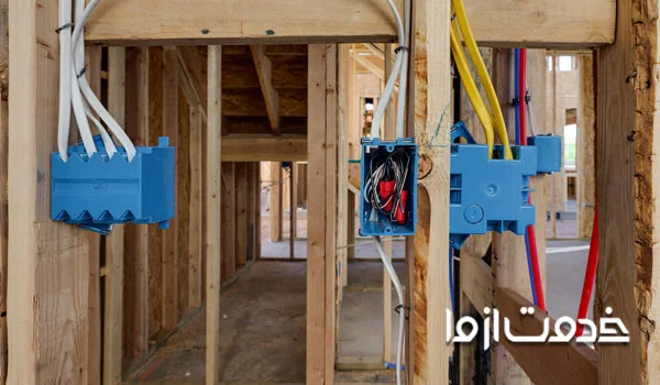مراحل برق کاری نمای ساختمان