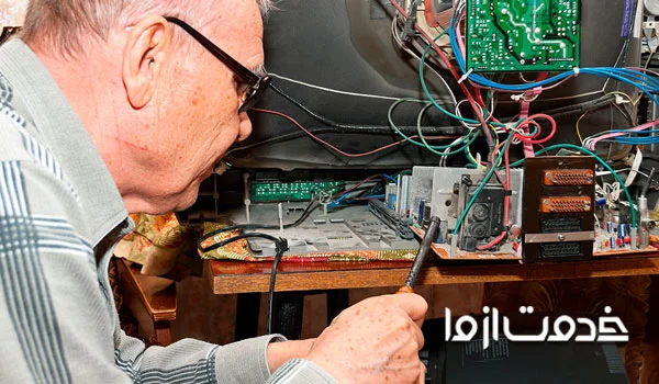 تعمیر تلویزیون رنگی قدیمی