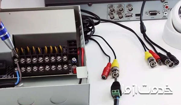 نحوه کابل کشی استاندارد دوربین مداربسته با فیبر نوری