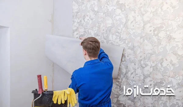 نحوه اجرای کاغذ دیواری روی سطوح مختلف