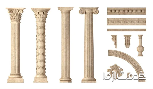 سنگکاری ستون رومی