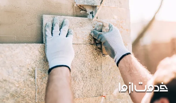 دستکش کار از لوازم ایمنی بنایی