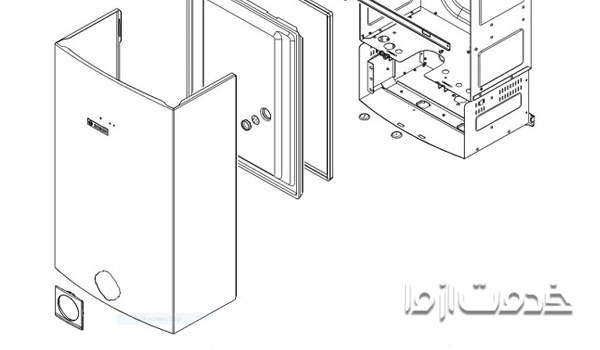 باز و بست آبگرمکن دیواری بوتان