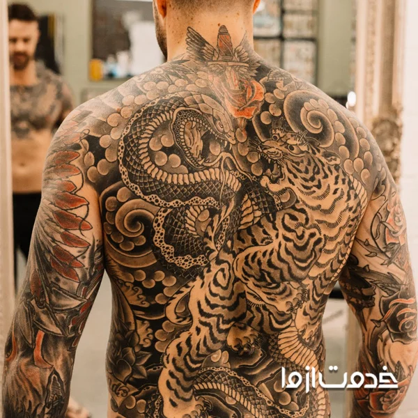 قیمت تتوروی کمر 