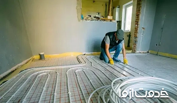 مزایا لوله کشی برق کف ساختمان