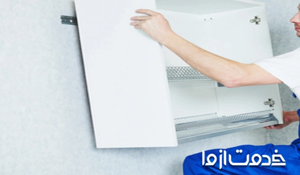  نصب کابینت ام دی اف با فیتینگ