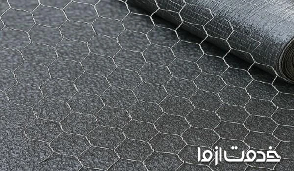 روش اجرای توری مرغی روی ایزوگام