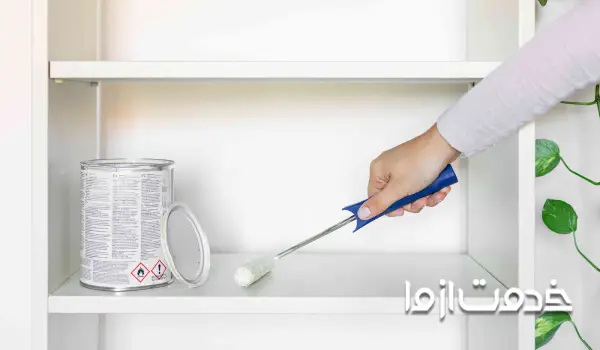 تعمیر کابینت پوسیده با رنگ کردن آن