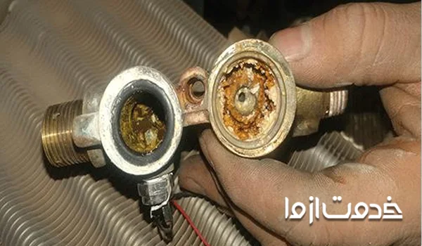 رسوبگرفتگی در مبدل حرارتی پکیج بوتان