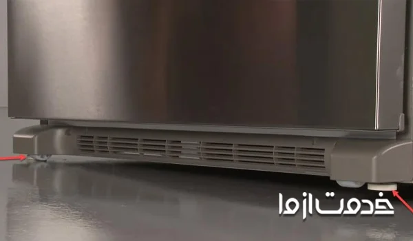 تراز نبودن یخچال