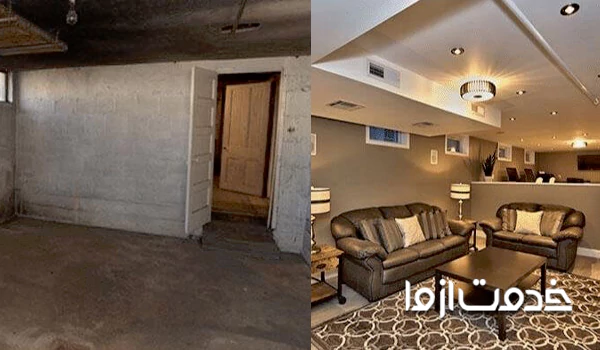 بازسازی زیرزمین مسکونی