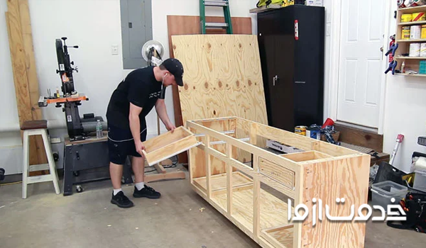 ساخت و نصب کشوها کابینت