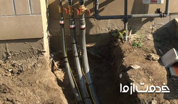 لوله کشی گاز توکار