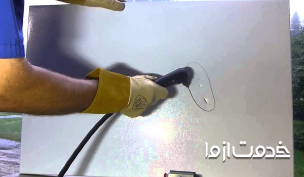 تعمیر ضربه خوردگی یخچال با روش PDR