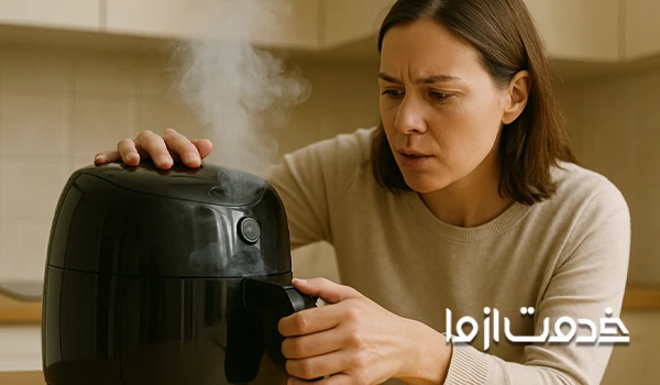 علت دود کردن سرخ کن