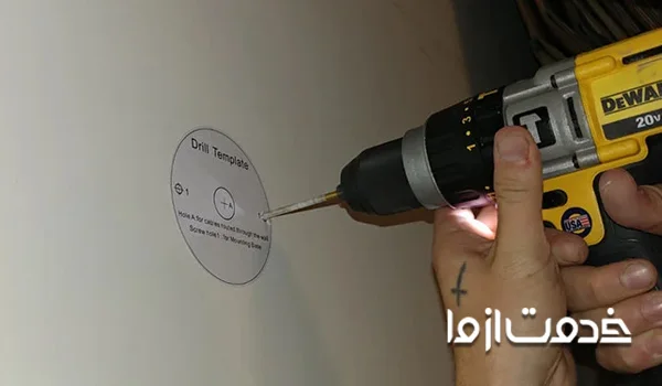 نصب دوربین مداربسته در دیوار
