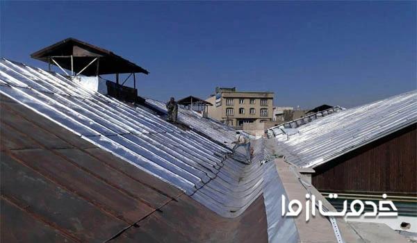 ایزوگام روی سقف شیروانی