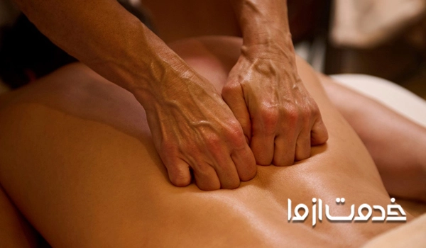 ماساژ درمانی در منزل خانم