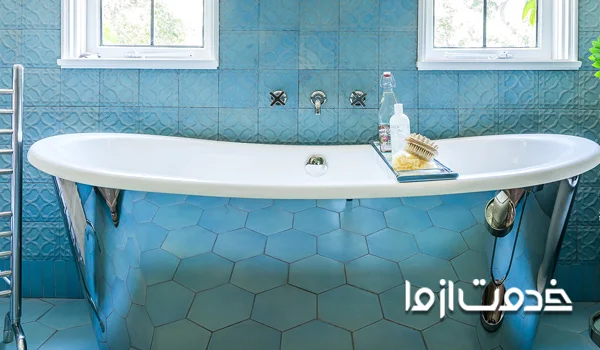 نقاشی روی دیوار حمام