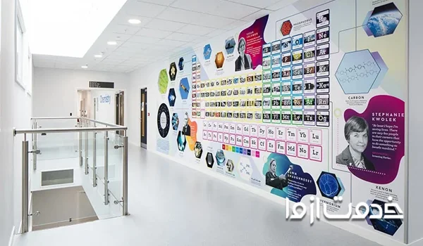 نقاشی روی دیوار مدرسه