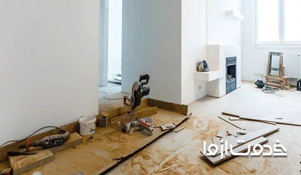 حذف دیوارهای اضافی در بازسازی خانه