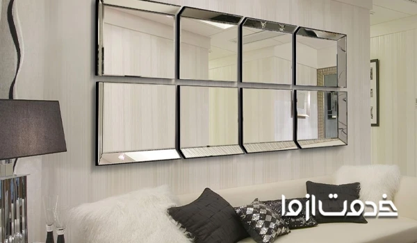 استفاده از آینه و شیشه در خانه 50 متری