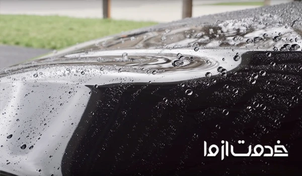 کروی شدن آب از نشانه های سرامیک خودرو