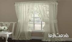 شستن پرده های توری و حریر