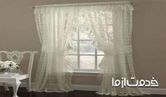 شستن پرده های توری و حریر