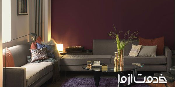 30 مدل پیشنهادی برای رنگ دیوار پذیرایی